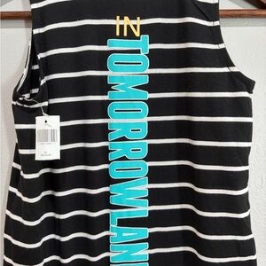 Disney Parks Tomorrowland “Navigate the Future” Striped Tank Dress NWT Women’s M